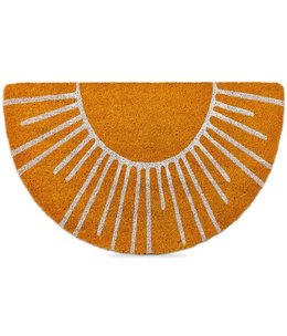 available at m. lynne designs Sunshine Shaped Coir Door Mat