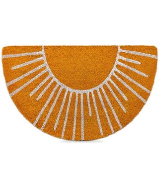 available at m. lynne designs Sunshine Shaped Coir Door Mat