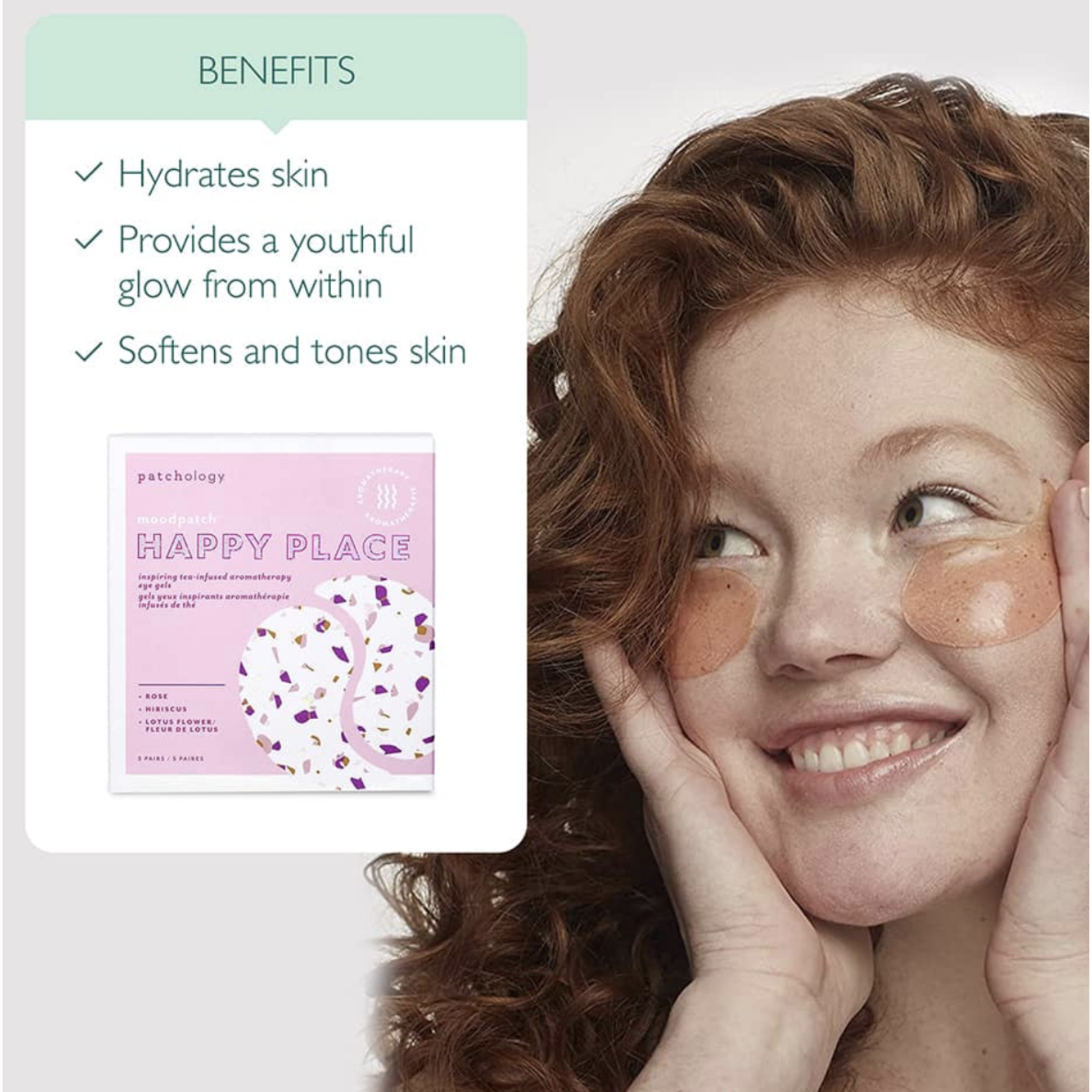 patchology moodpatch happy place eye gel aroatherapy