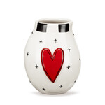 m. lynne designs red heart mini vase