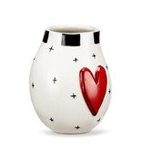 available at m. lynne designs Red Heart Mini Vase