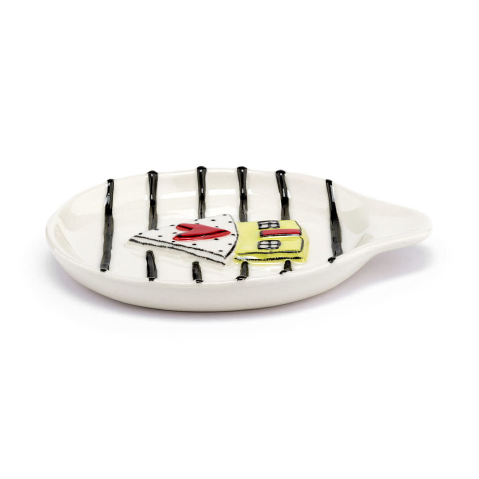 m. lynne designs stripes with house spoon rest