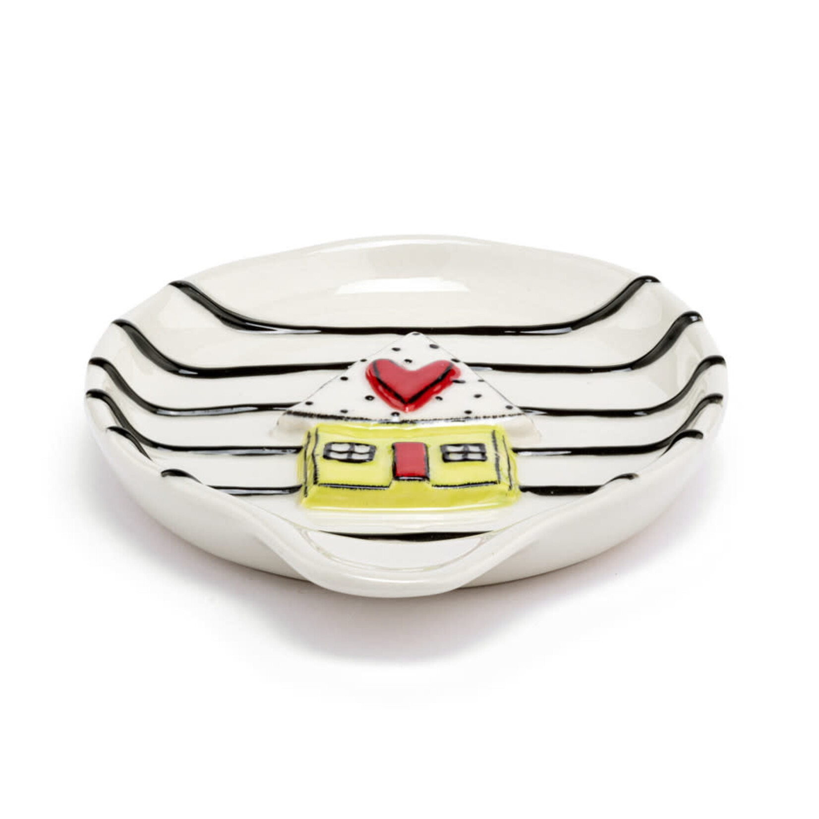 m. lynne designs stripes with house spoon rest