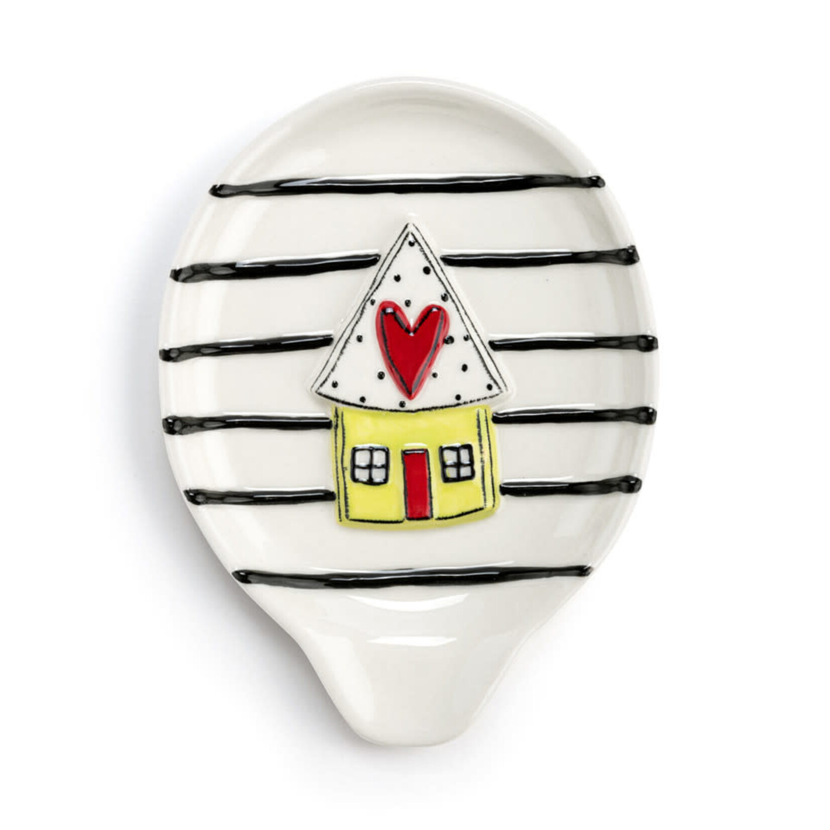 m. lynne designs stripes with house spoon rest
