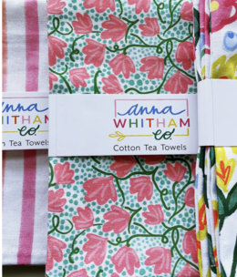 available at m. lynne designs Pink Vine Tea Towel