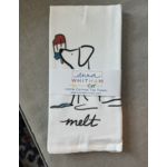 m. lynne designs dog melt summer tea towel