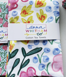 available at m. lynne designs Lauren Floral Tea Towel
