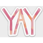 m. lynne designs yay sticker