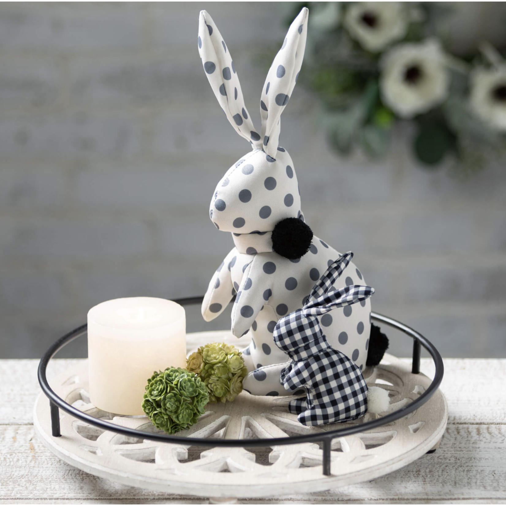 m. lynne designs springtime bunny with pom