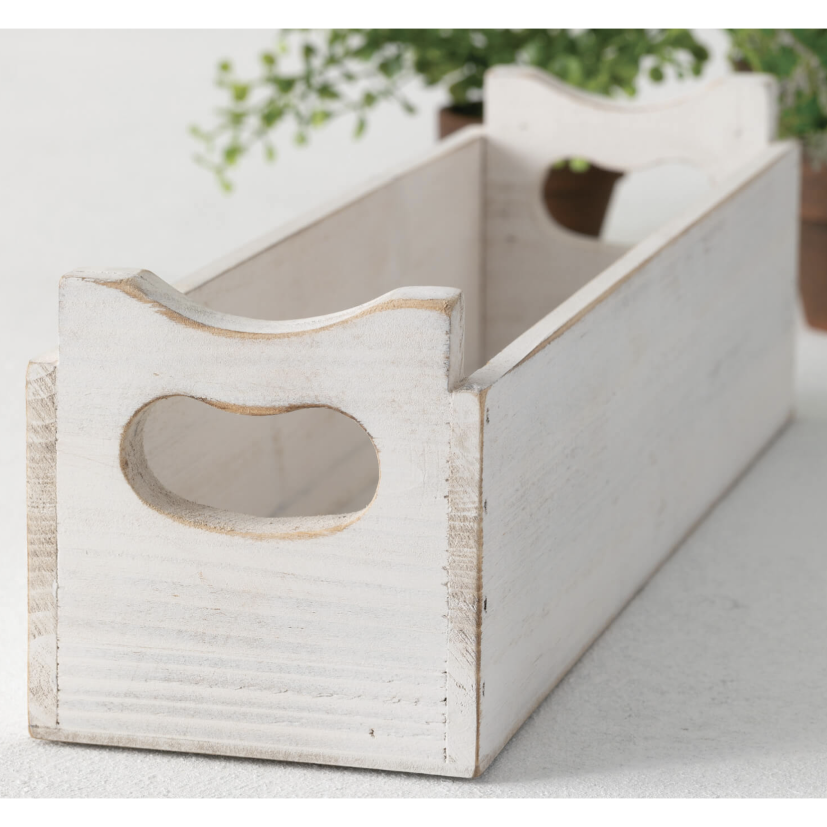 m. lynne designs white wash tray