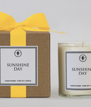 available at m. lynne designs Sunshine Day Candle