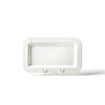 happy everything white small dot mini rectangle platter