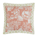 m. lynne designs dog vase rose printed pillow