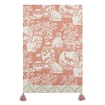 m. lynne designs dog vase rose tea towel