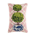 m. lynne designs pink ball topiary pillow