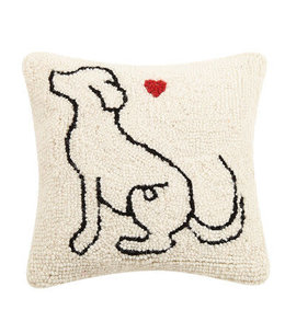 available at m. lynne designs Dog Outline Pillow