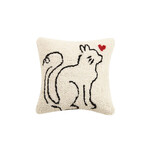 m. lynne designs cat outline pillow