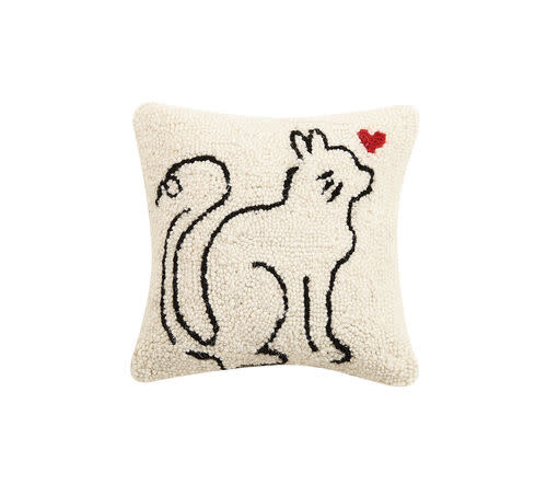 available at m. lynne designs Cat Outline Pillow