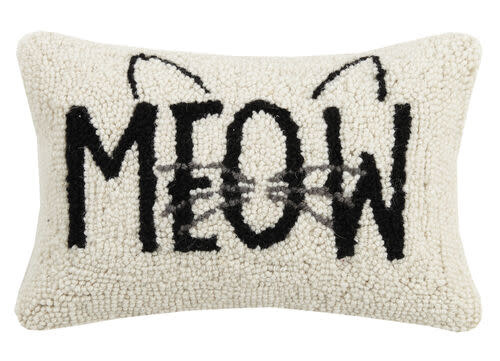 available at m. lynne designs Meow Whiskers Pillow