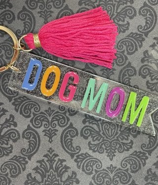 available at m. lynne designs dog mom keychain