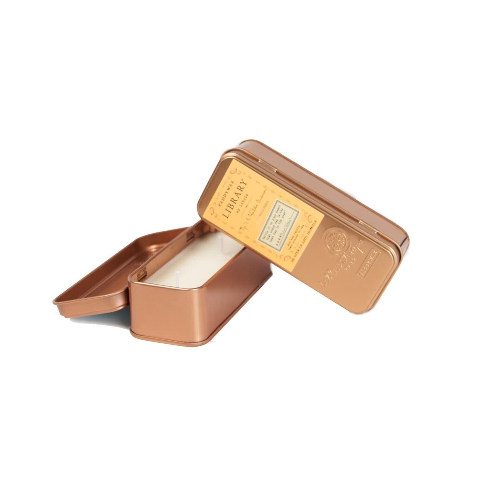 paddywax ralph waldo emerson library candle tin