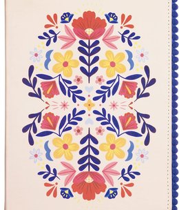 available at m. lynne designs Floral Pom Pom Journal