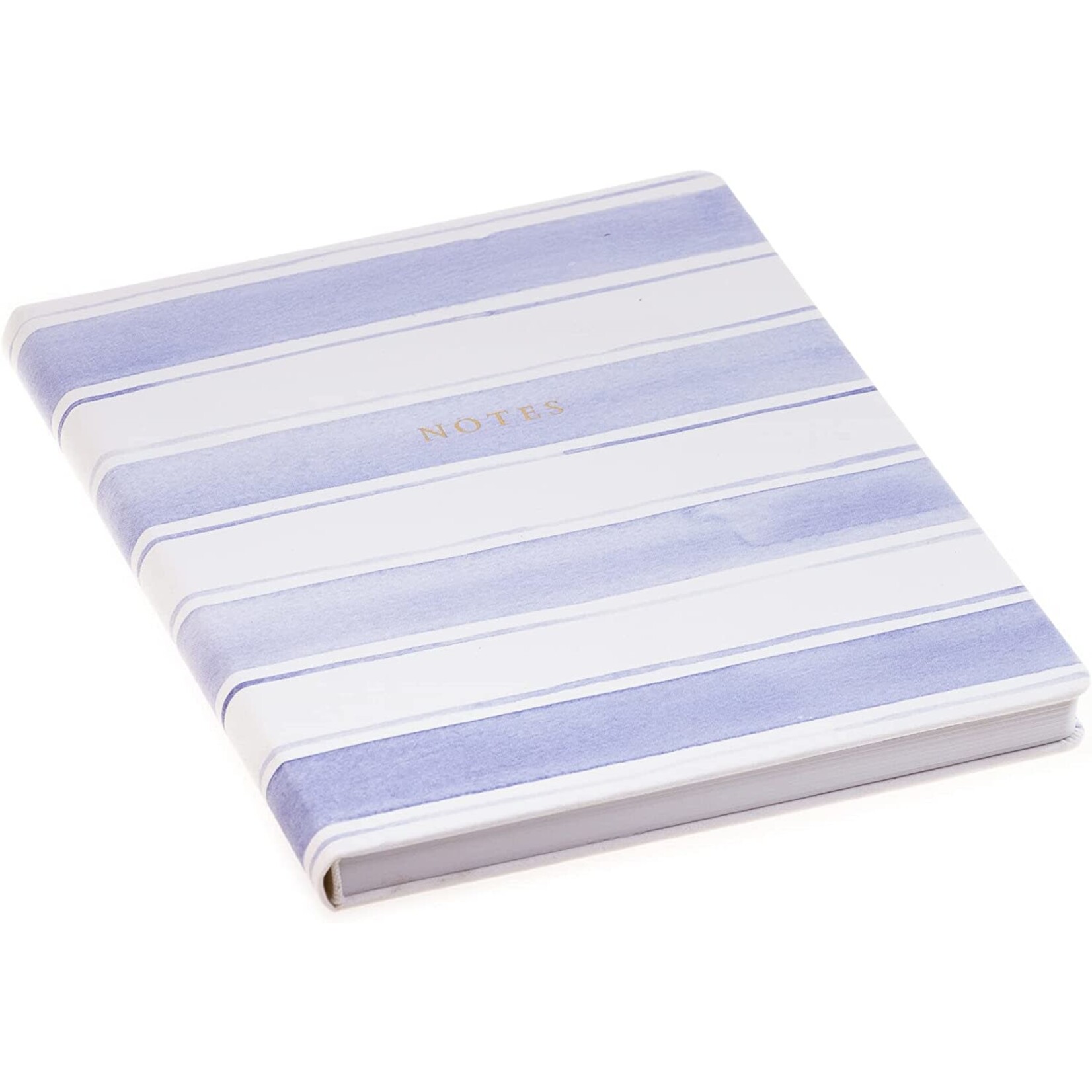 m. lynne designs pale blue wide stripe notebook