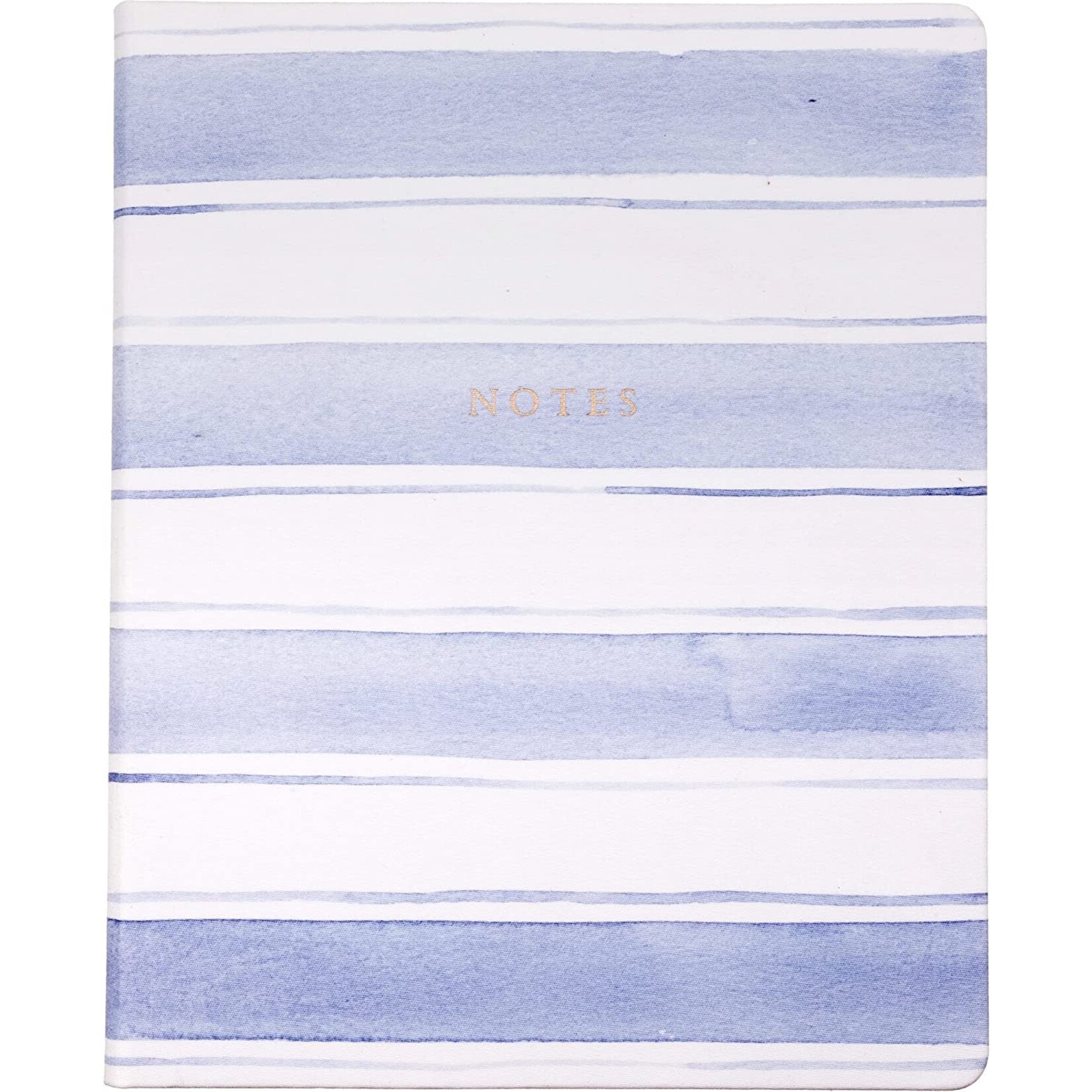 m. lynne designs pale blue wide stripe notebook