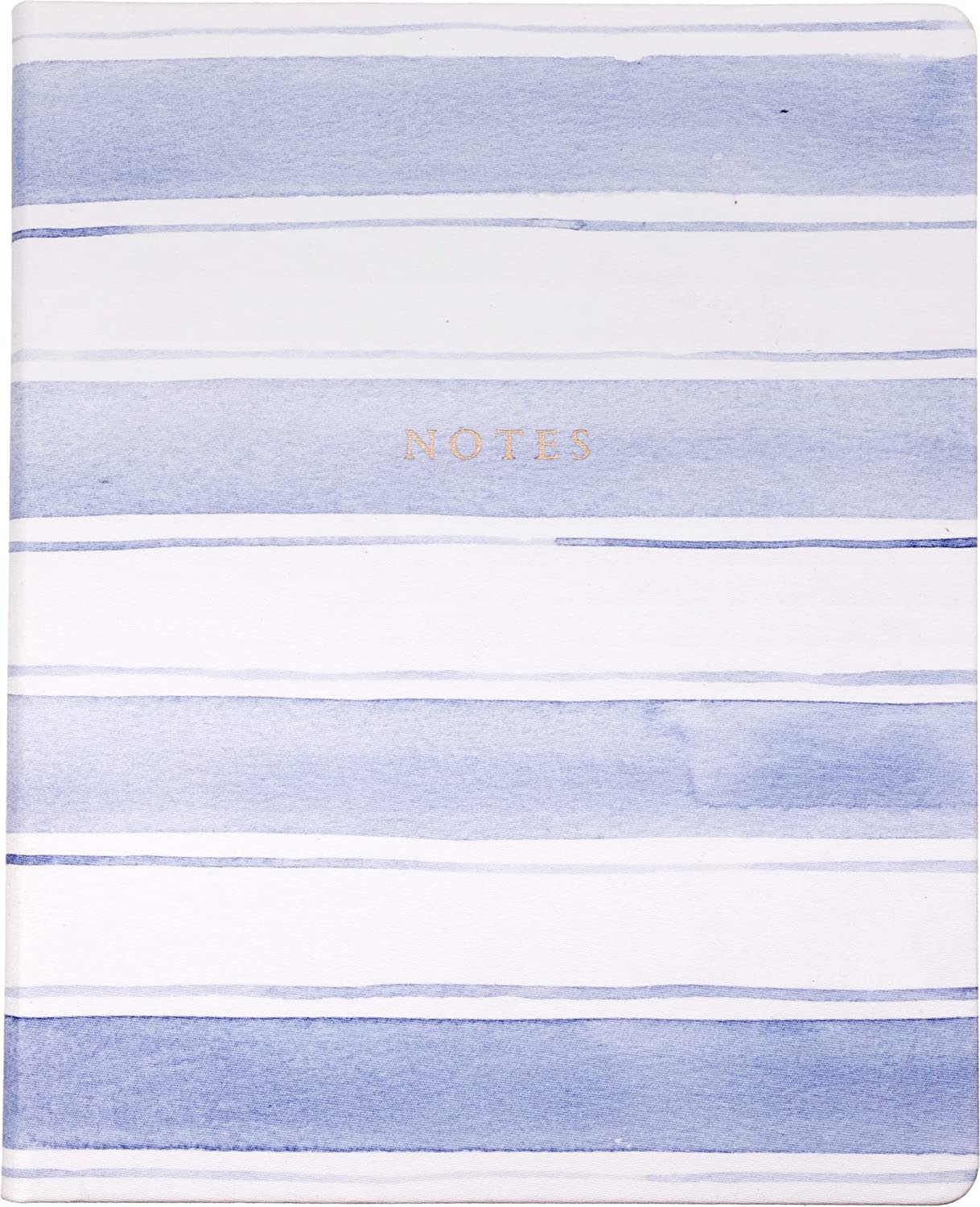available at m. lynne designs Pale Blue Wide Stripe Notebook