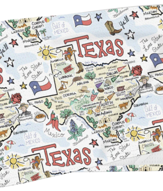 wet-it fishkiss texas tea towel