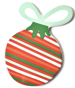 happy everything Striped Ornament Big Attachment