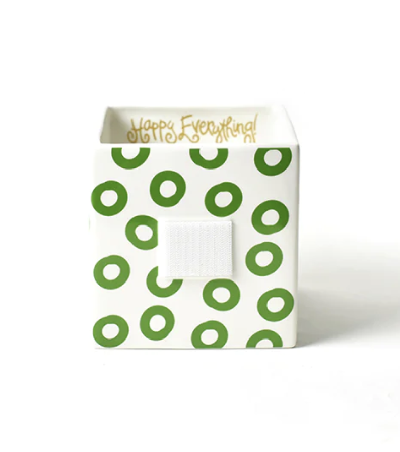 happy everything Peridot Medium Nesting Cube