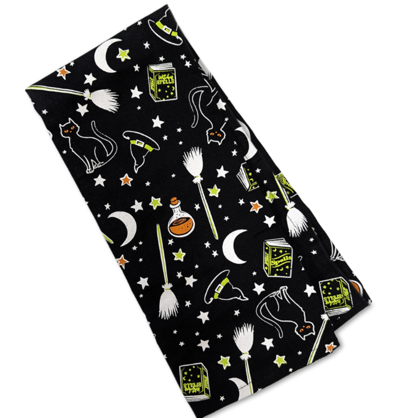 m. lynne designs halloween spooky dishtowel