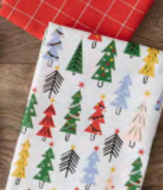 available at m. lynne designs Holiday Vibes Set of Three Tea Towel