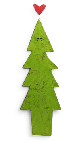 available at m. lynne designs Christmas Tree with Heart Door Hanger