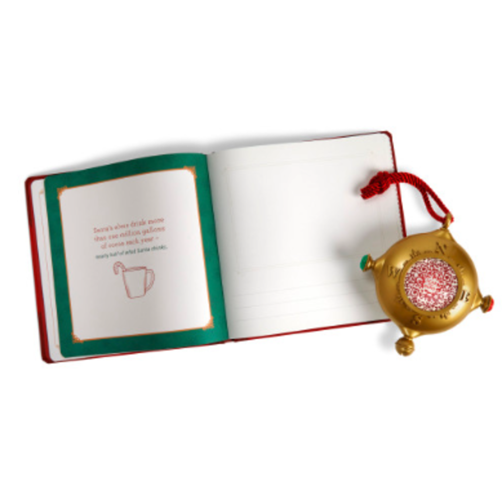 m. lynne designs santa's kindness ornament & journal