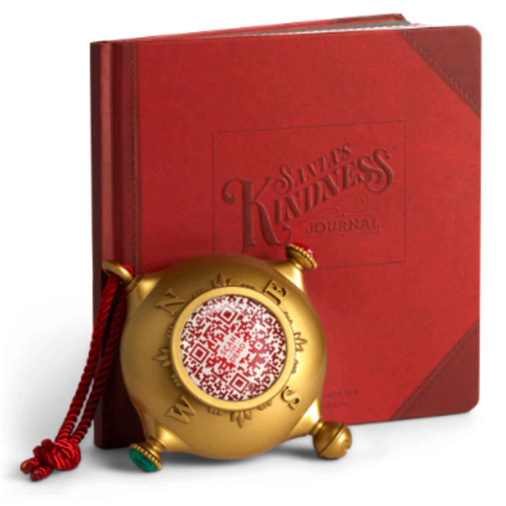 m. lynne designs santa's kindness ornament & journal