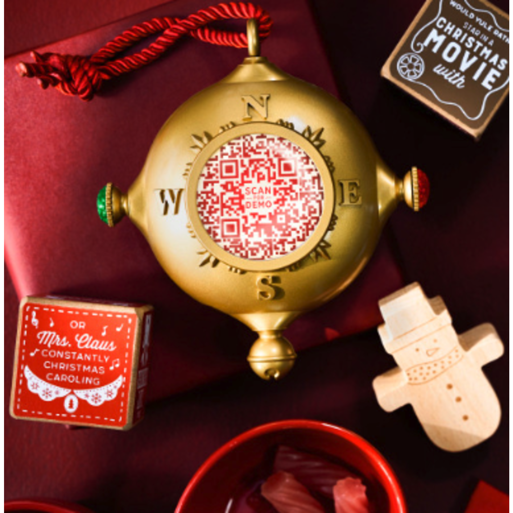 m. lynne designs santa's kindness ornament & journal