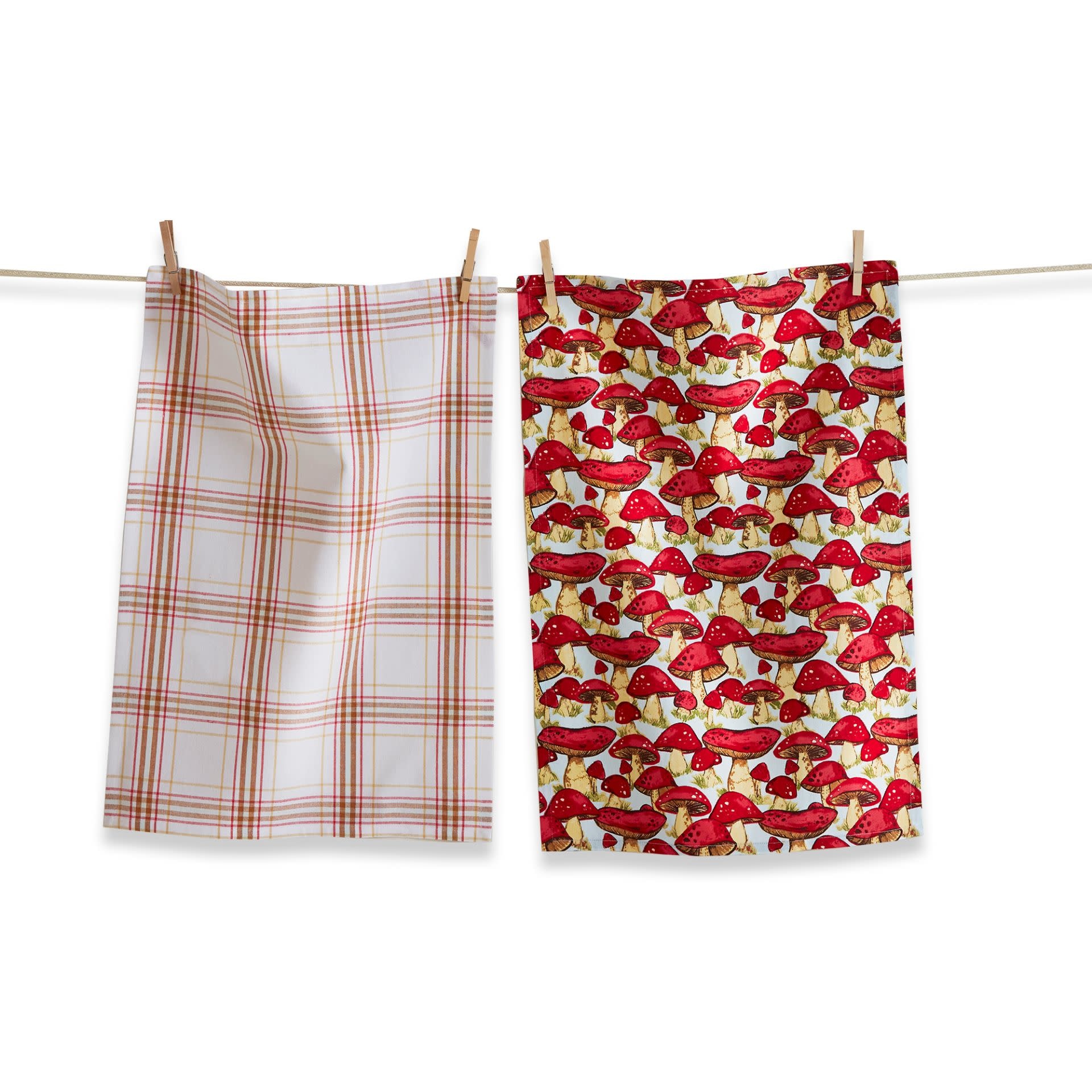 available at m. lynne designs mushroom tea towel set