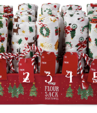 available at m. lynne designs Christmas Floursack Towel
