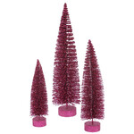m. lynne designs mauve glitter bottlebrush tree
