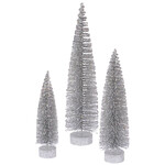 m. lynne designs silver glitter bottlebrush tree