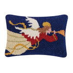 m. lynne designs holiday angel hook pillow