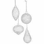 m. lynne designs hobnail glass ornament