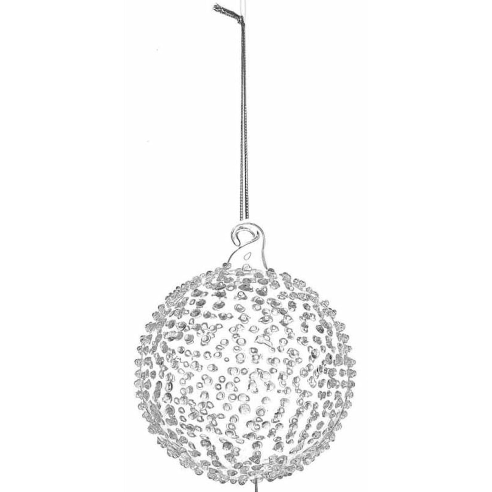 m. lynne designs hobnail glass ornament