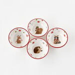 m. lynne designs ceramic animal bowl