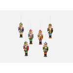 m. lynne designs glass nutcracker ornament