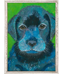 available at m. lynne designs Black Lab Framed Canvas