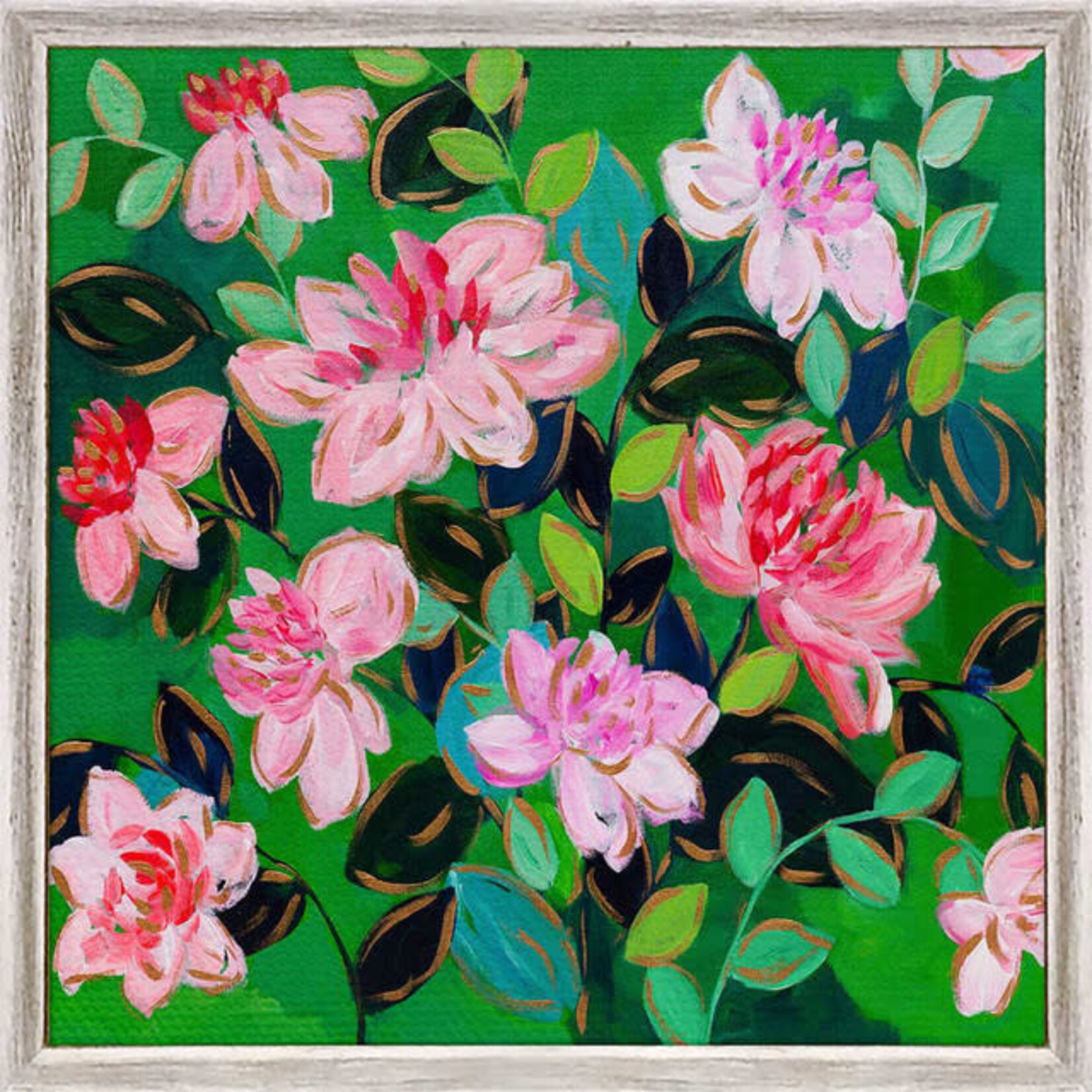 m. lynne designs green living framed canvas