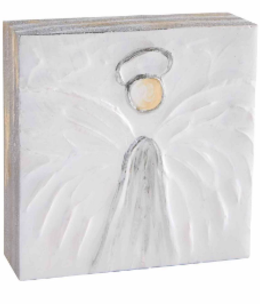available at m. lynne designs Textured Angel Block